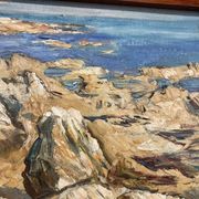 René LE FORESTIER (1903-1972), Côte Rochelaise, huile sur toile encadrée