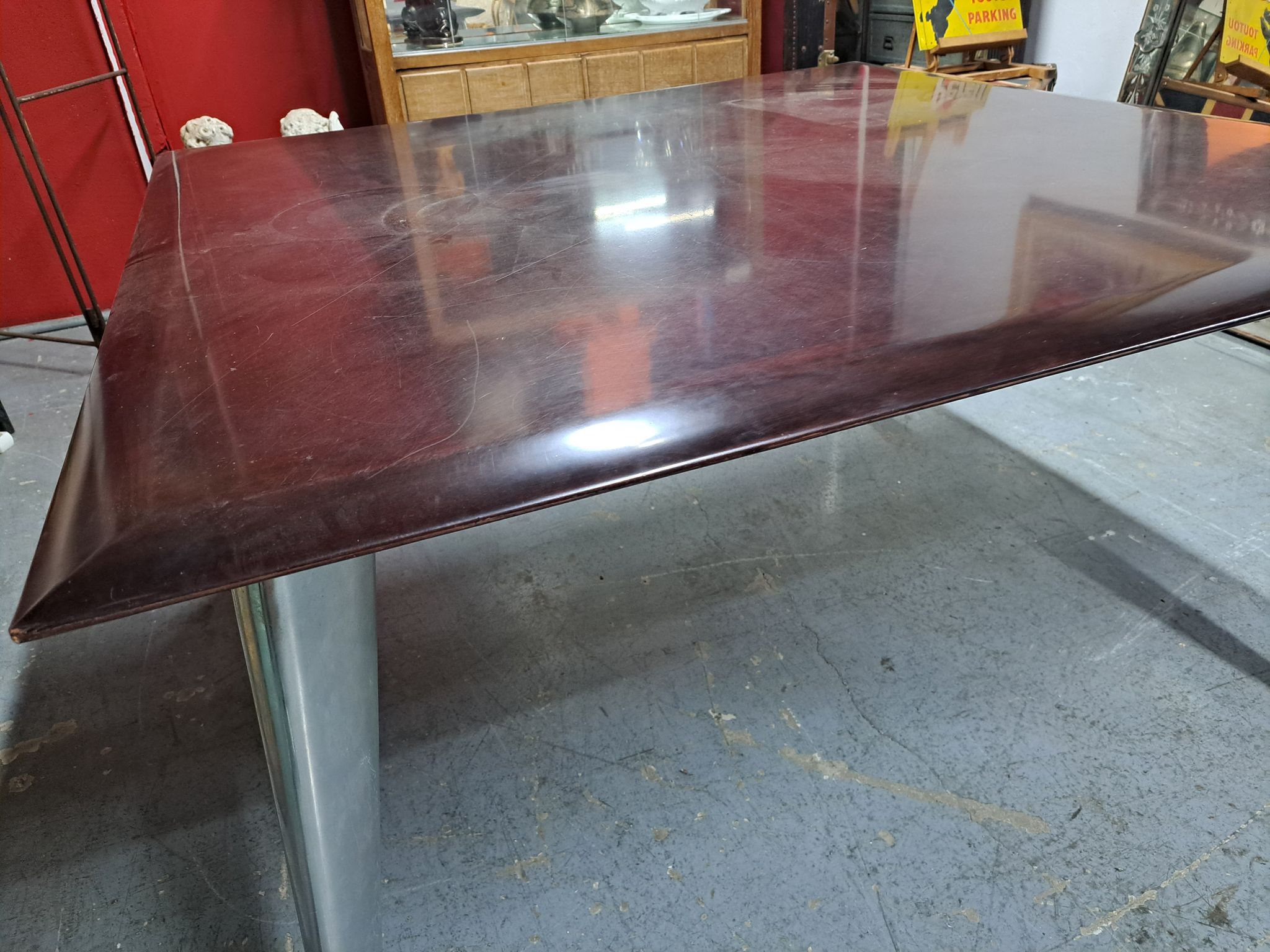 Tabla à manger carrée Modèle M " Série Lang " de Philippe Starck pour Driade Aleph