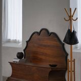 20th-century Art Deco storage bench in walnut, by a Danish cabinetmaker.