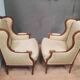 Pair of wingback armchairs in Louis XVI style