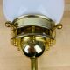 Applique laiton et globe opaline