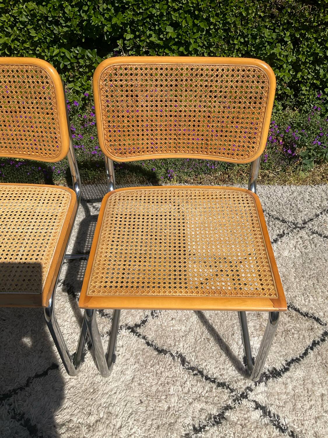 Paire de chaises Marcel Breuer Cesca B32