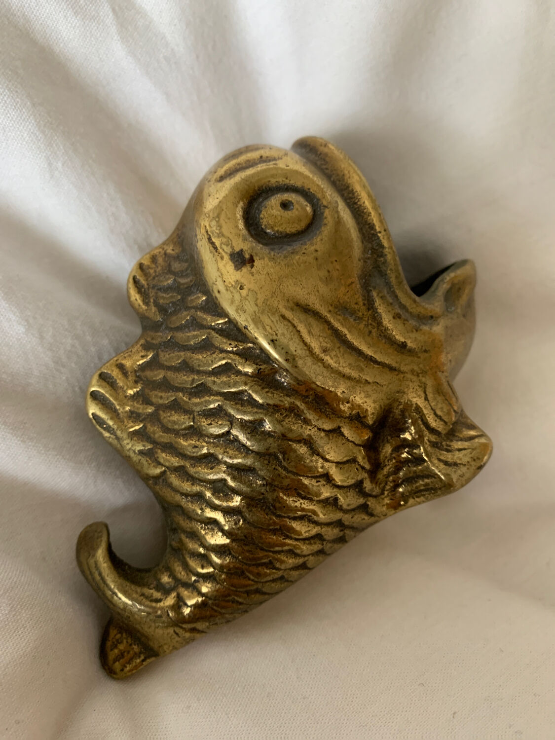 Bronze ashtray fish shaped
