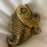 Cendrier en forme de poisson en bronze