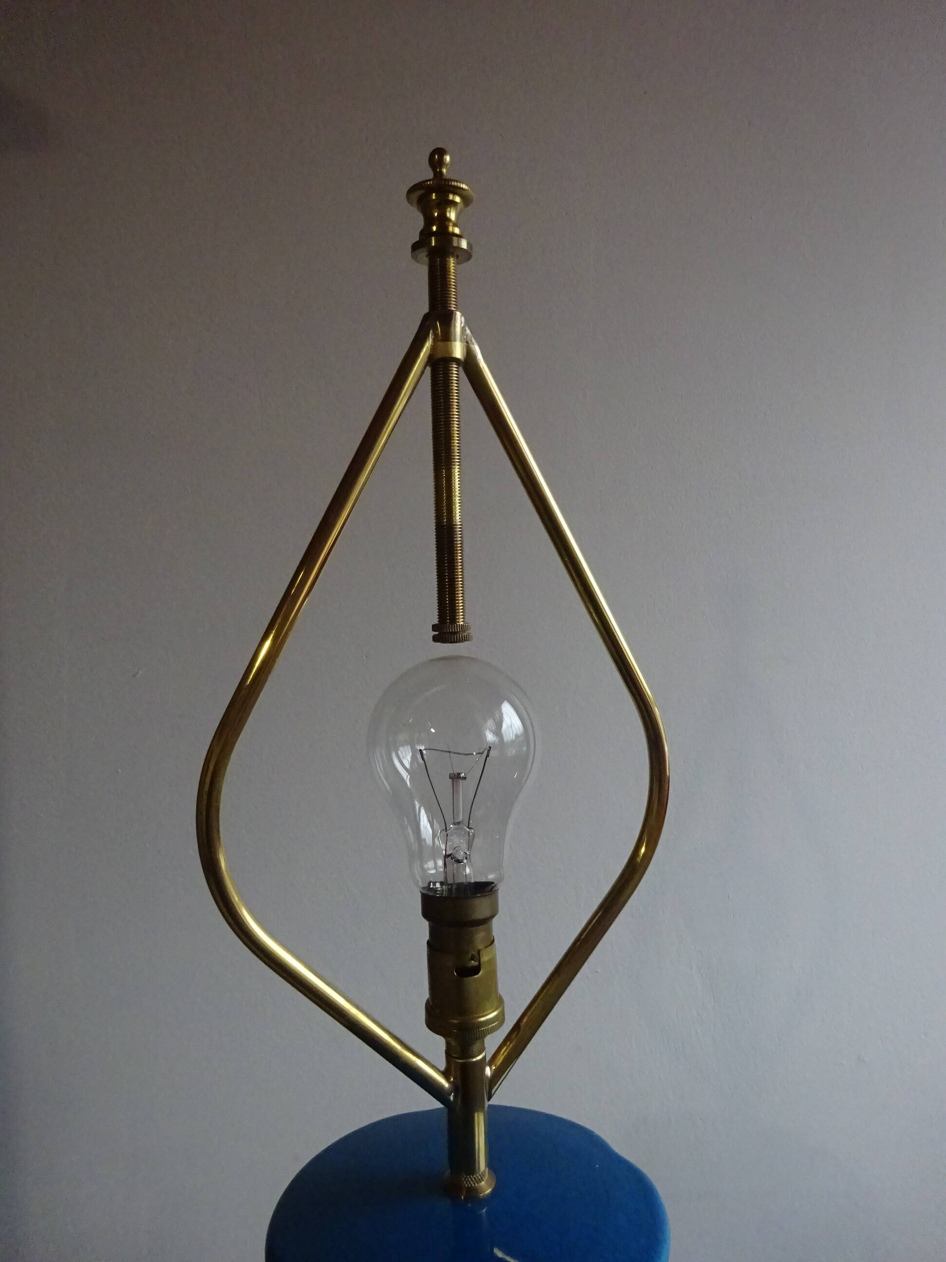 Grande lampe de salon Louis Drimmer