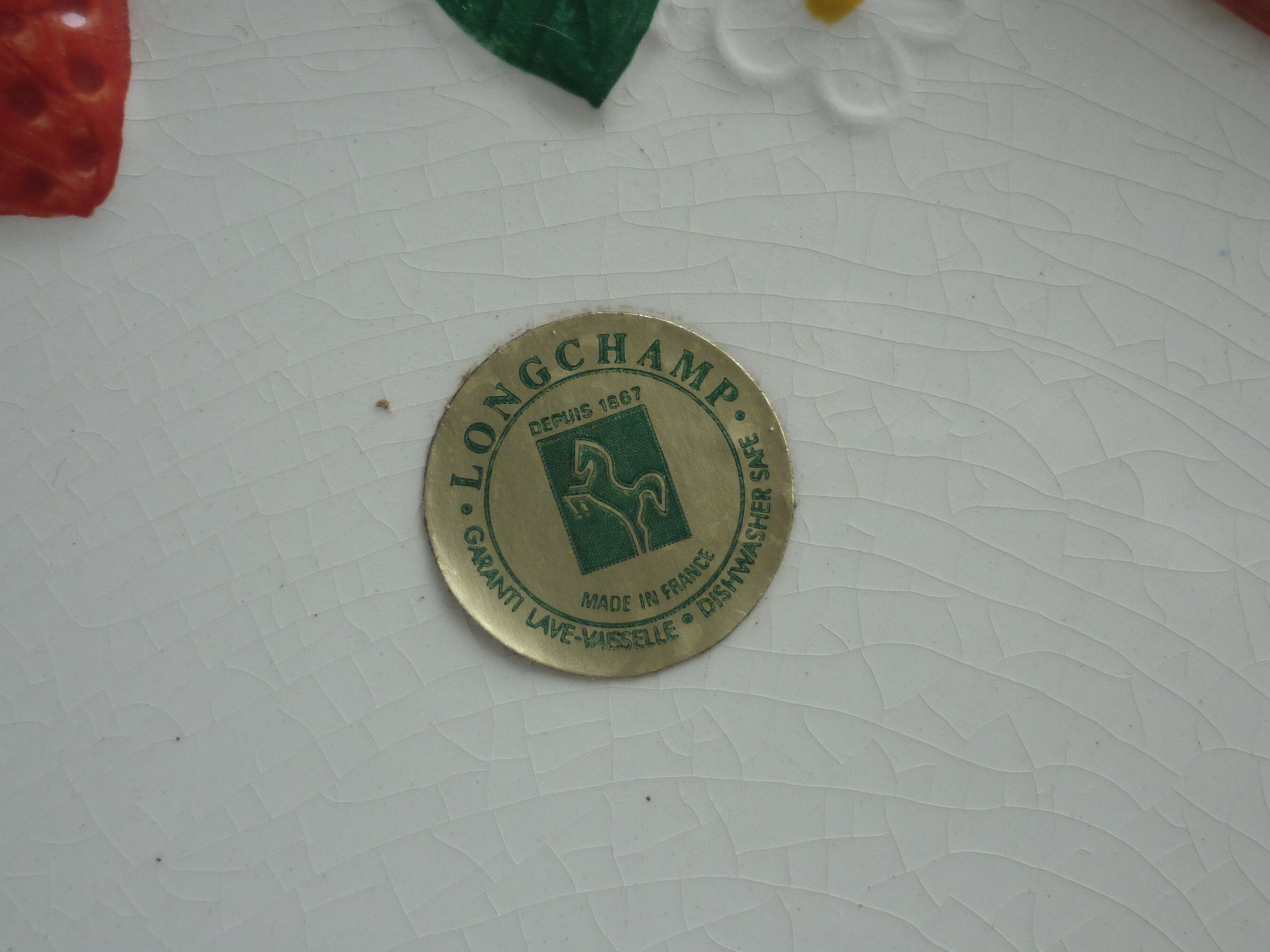 Strawberry decor dabbling plate