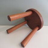 Wooden tripod stool France 1960
