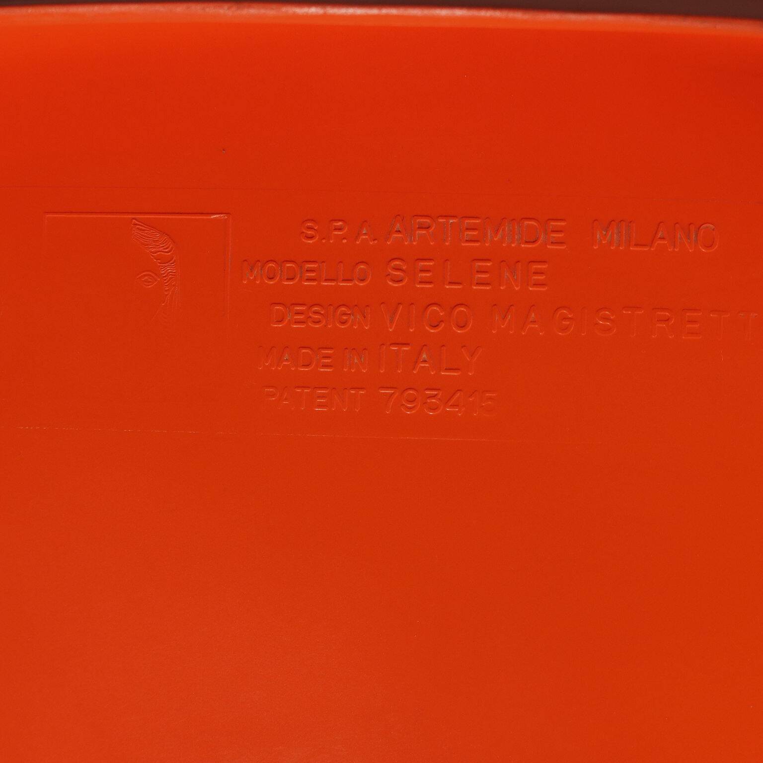 'Selene' chair by Vico Magistretti 1960s-70s - Artemide production