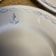 10 plates in Sarreguemines porcelain anchor and knots