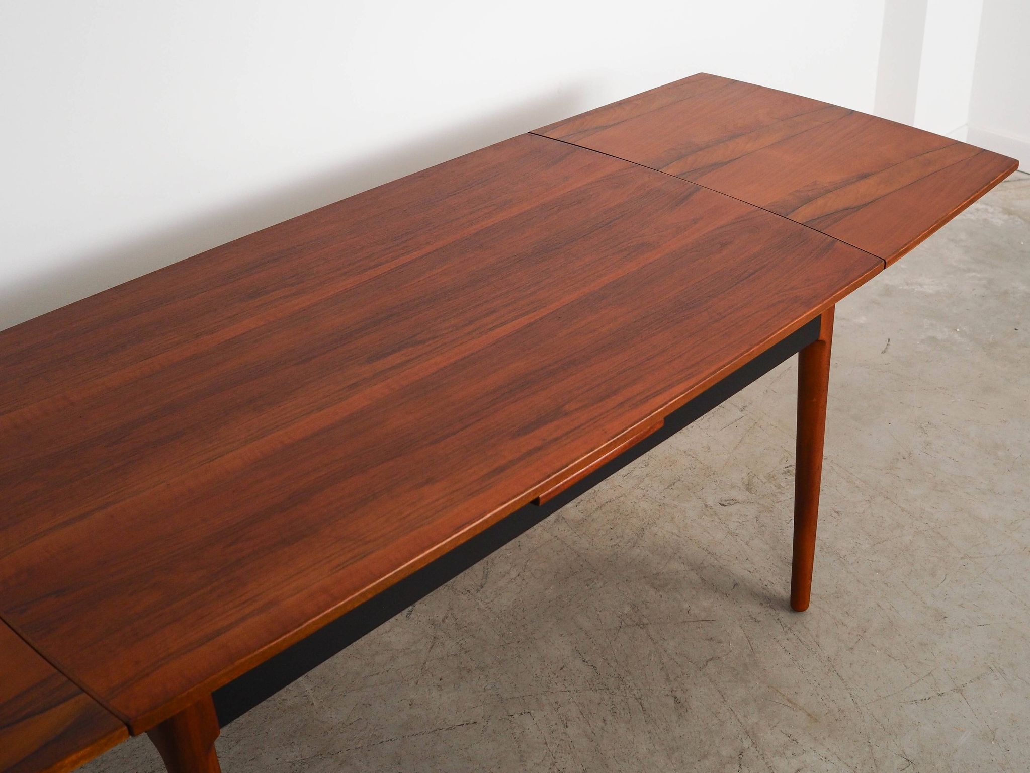 Walnut table, Danish design, 1970s, manufactured in Denmark