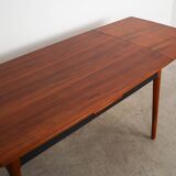 Walnut table, Danish design, 1970s, manufactured in Denmark