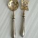Set de 4 couverts de service anciens