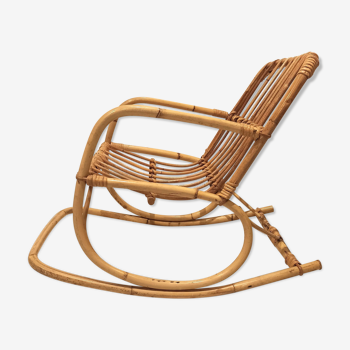 Rocking chair rattan rocking chair for children 1960