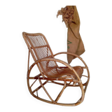 Rattan rocking chair from the 60s