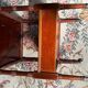 Antique mahogany rolling trolley