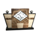 Marble art deco laying clock