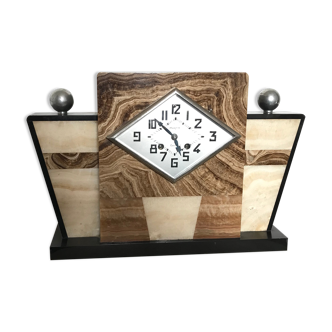Marble art deco laying clock