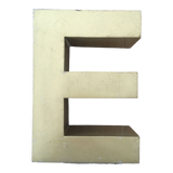 Golden vintage sign letter E