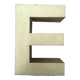 Golden vintage sign letter E