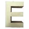 Golden vintage sign letter E