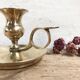 Brass cellar rat candle holder