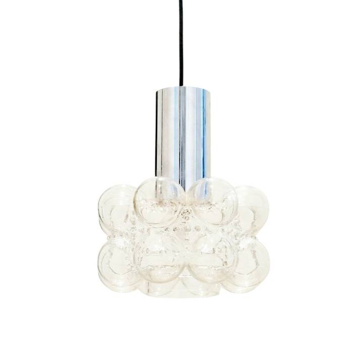 Plafonnier en verre à bulles du milieu du siècle par Helena Tynell pour Limburg, années 1960