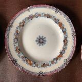 6 old English dessert plates, Wedgwood Bone, Australian model, early 20th century