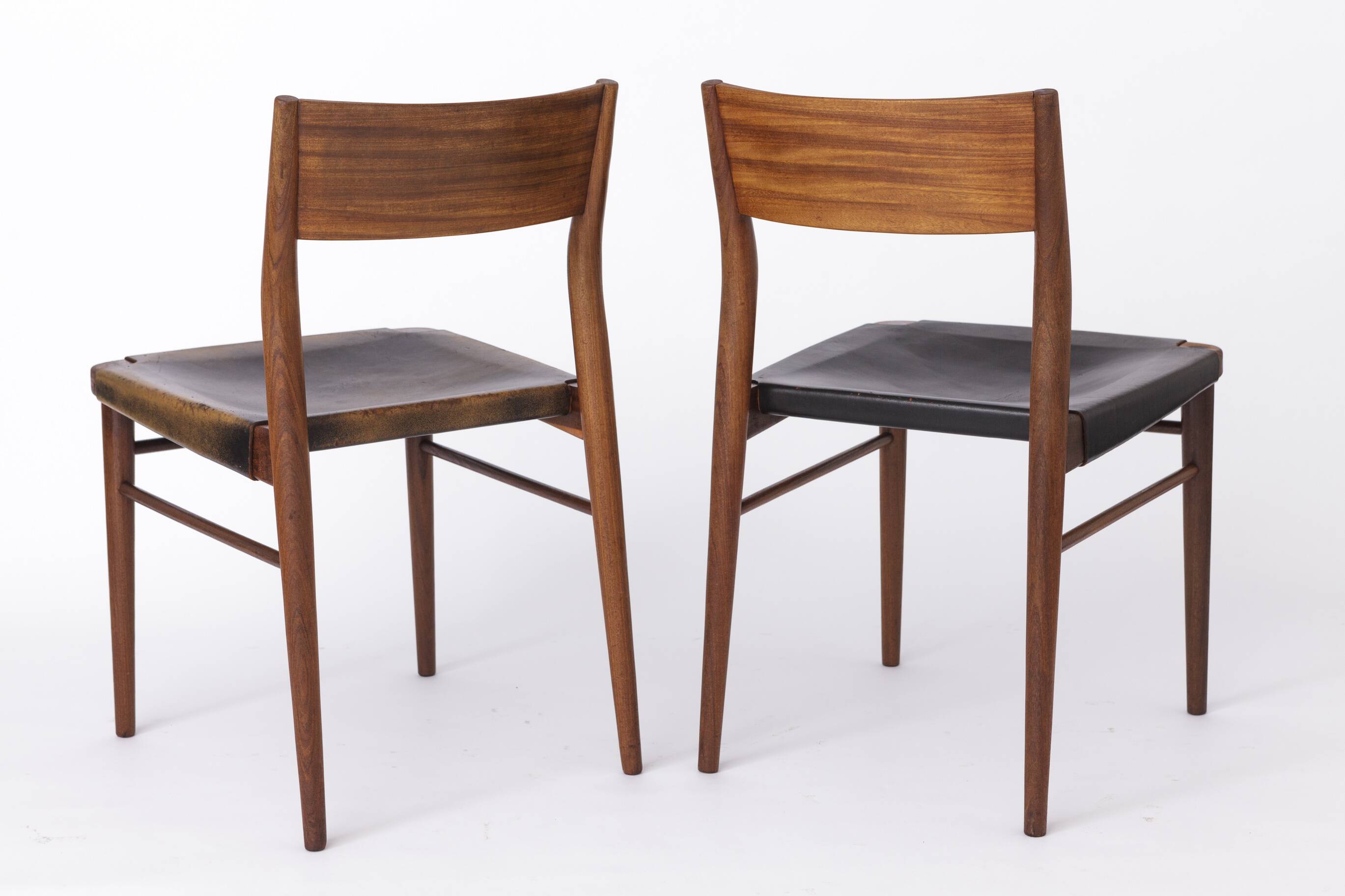 4 Vintage Chairs by Georg Leowald for Wilkhahn, Germany, 1960s, Teak