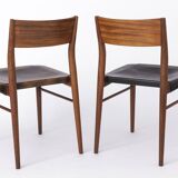 4 Vintage Chairs by Georg Leowald for Wilkhahn, Germany, 1960s, Teak