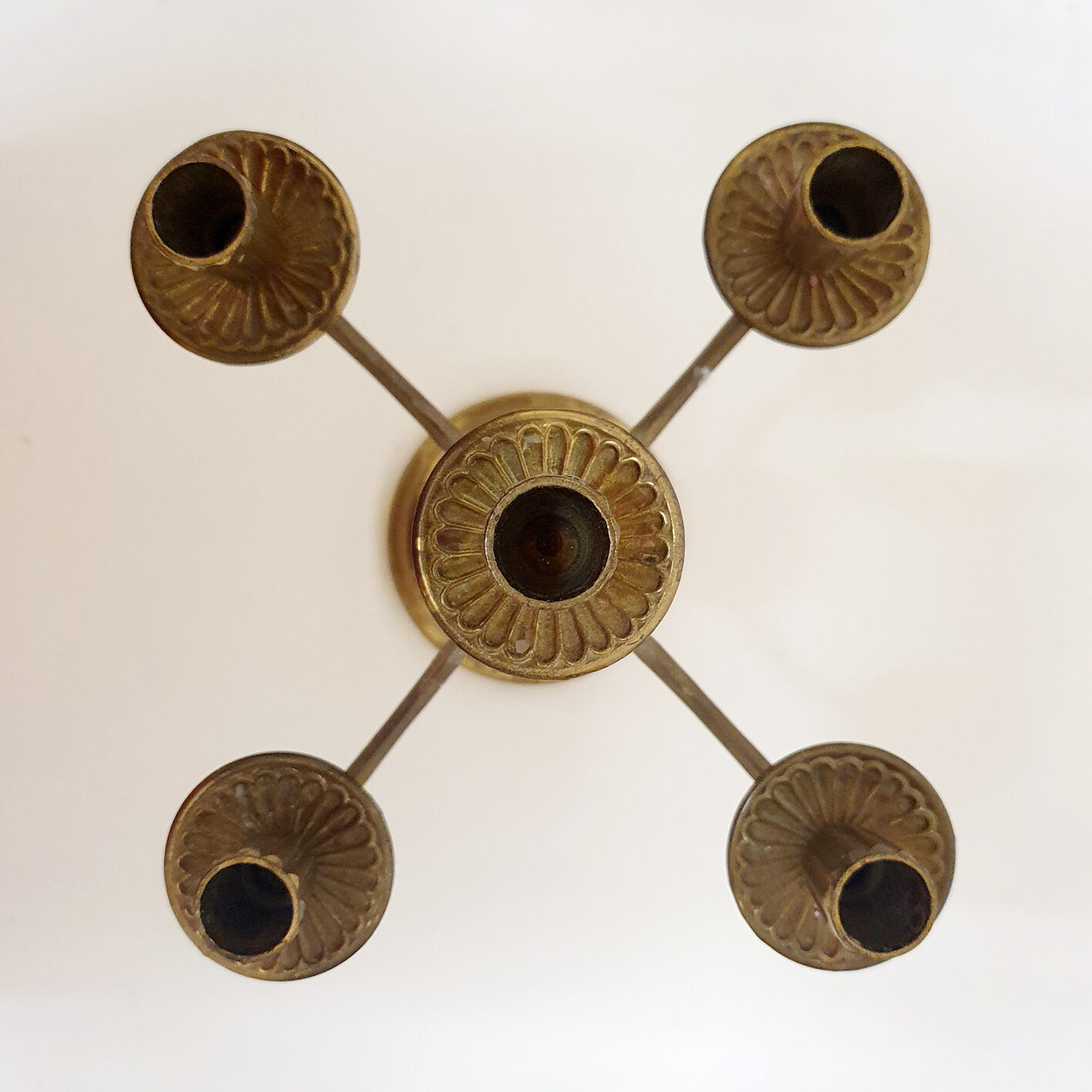 Golden chandelier 4 branches