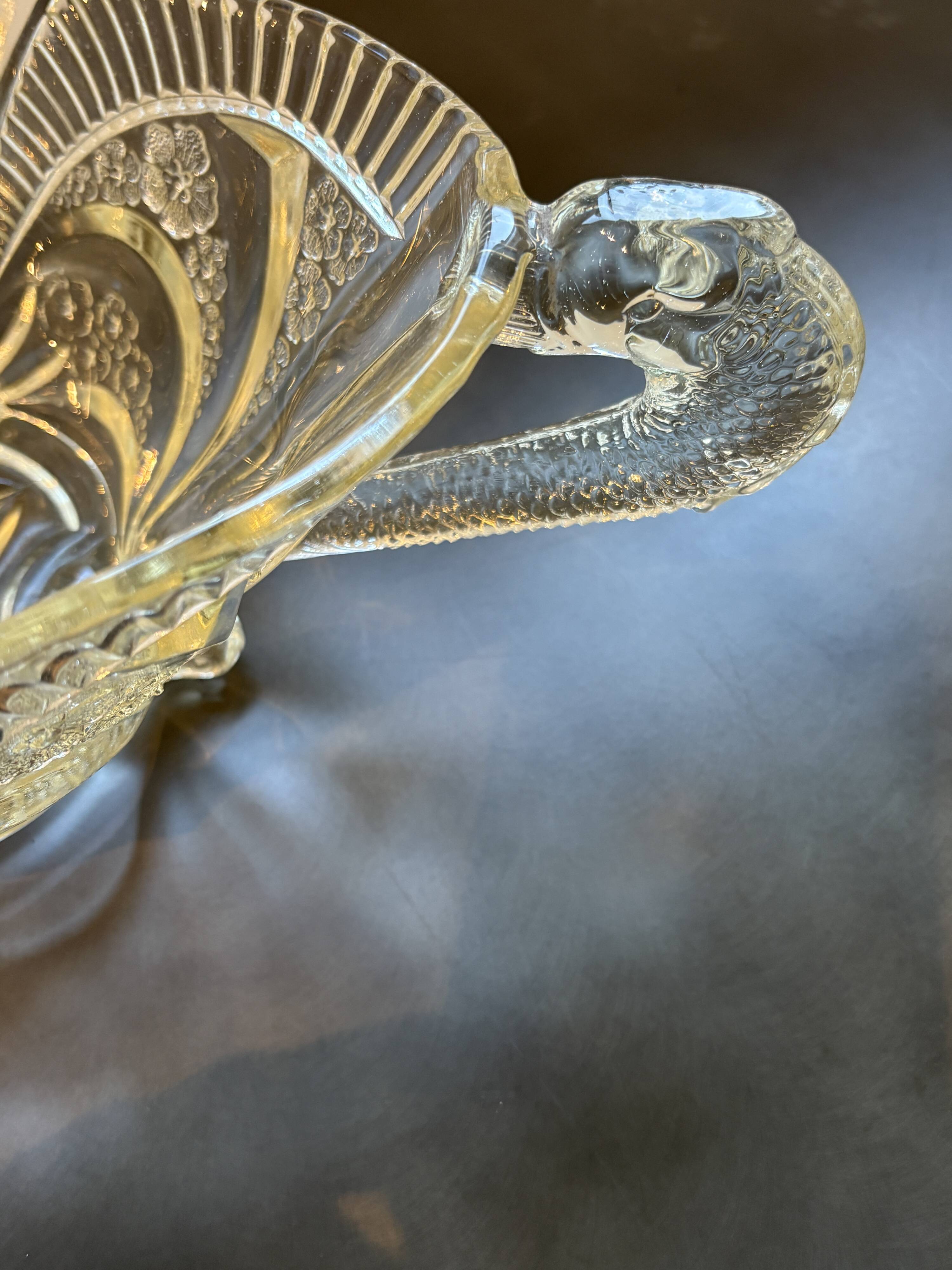 Art Deco fruit bowl with snakes