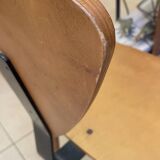 Italian chair from the 80s, in wood and metal