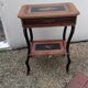 Dressing table in blackened wood and marquetry, Napoleon III period