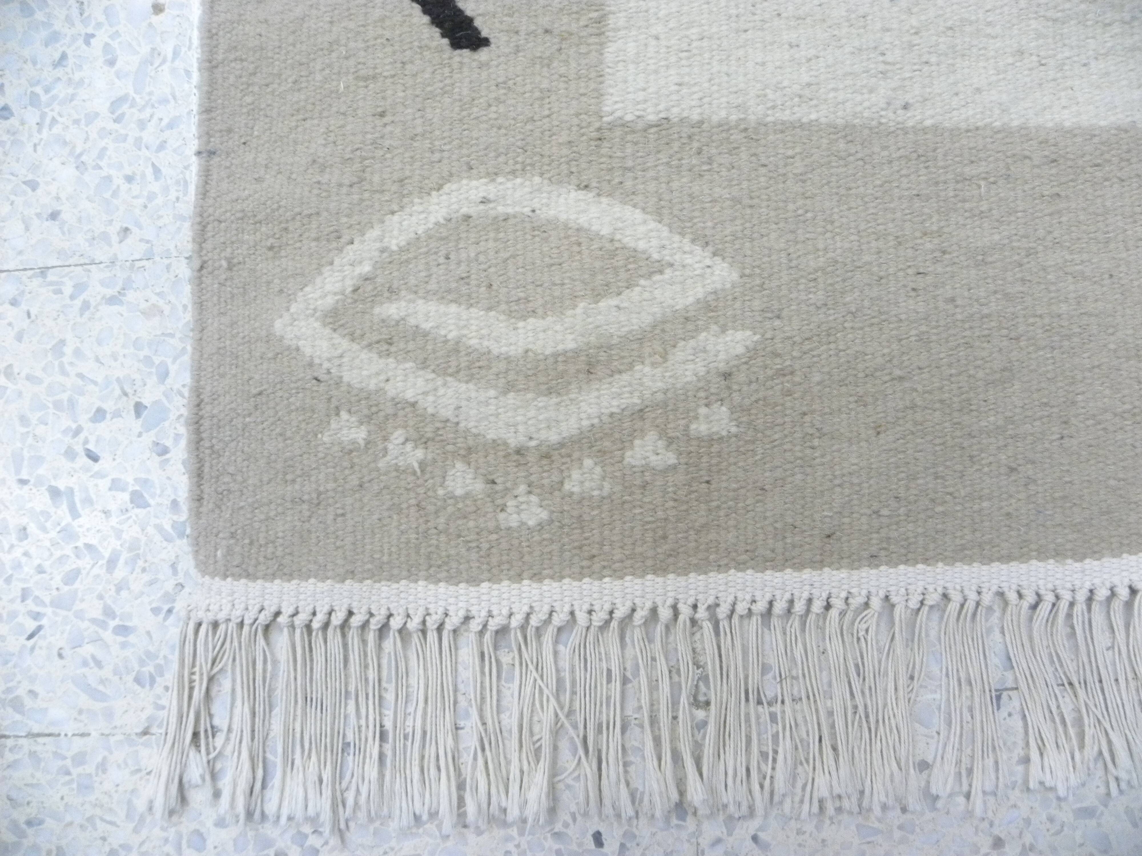 Bohème Berber Rug, Hand-Knotted Ethnic Rug, Living Room Bedroom Rug