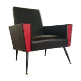 Leatherette armchair 50s 60s