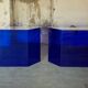 Deux consoles bleu klein vintage 1988