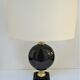 Black ceramic lamp foot robert de schuytener 90s