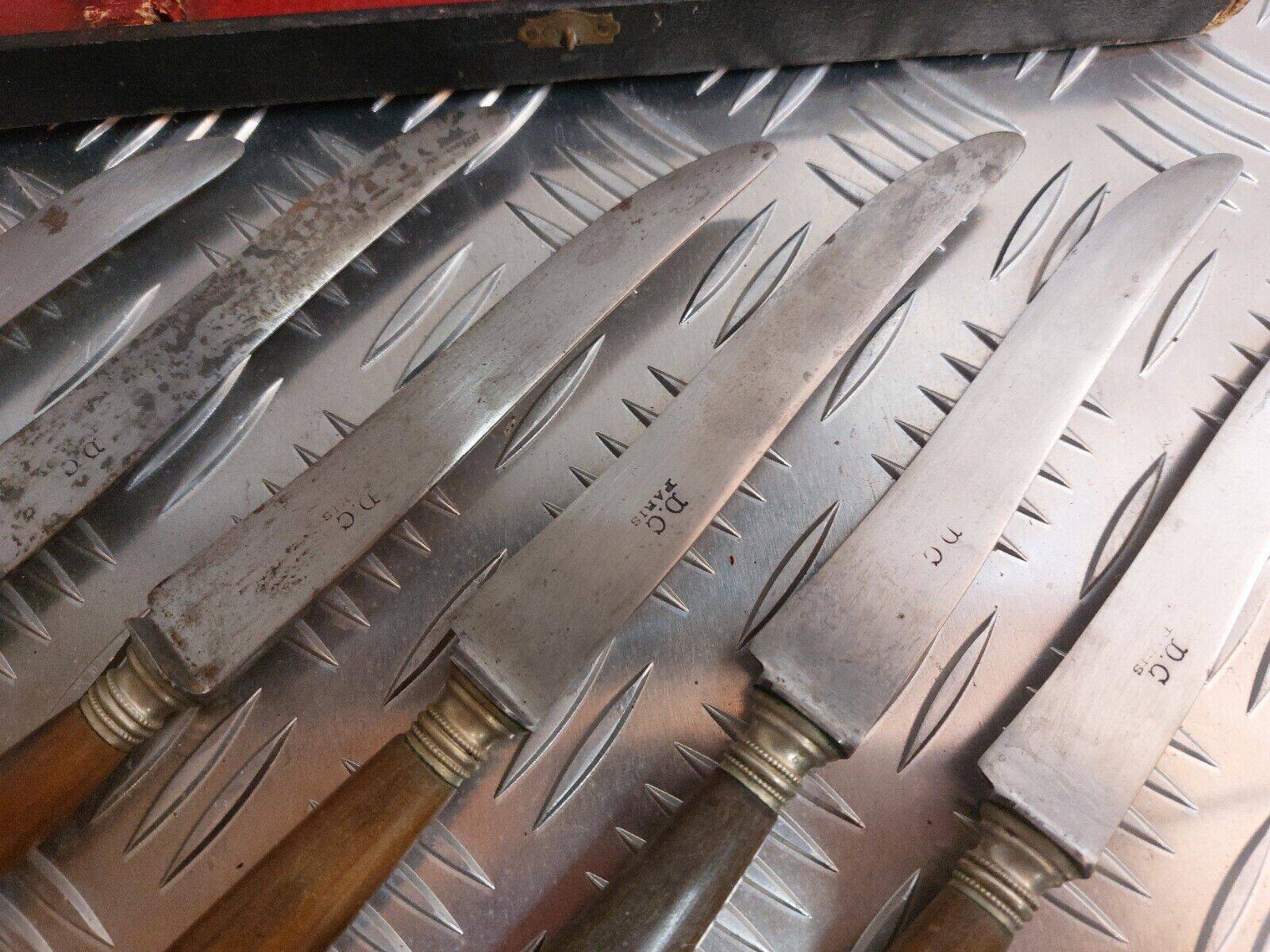 Lot of 6 old DC Paris knives