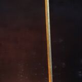 Bronze boat lamp on wooden base