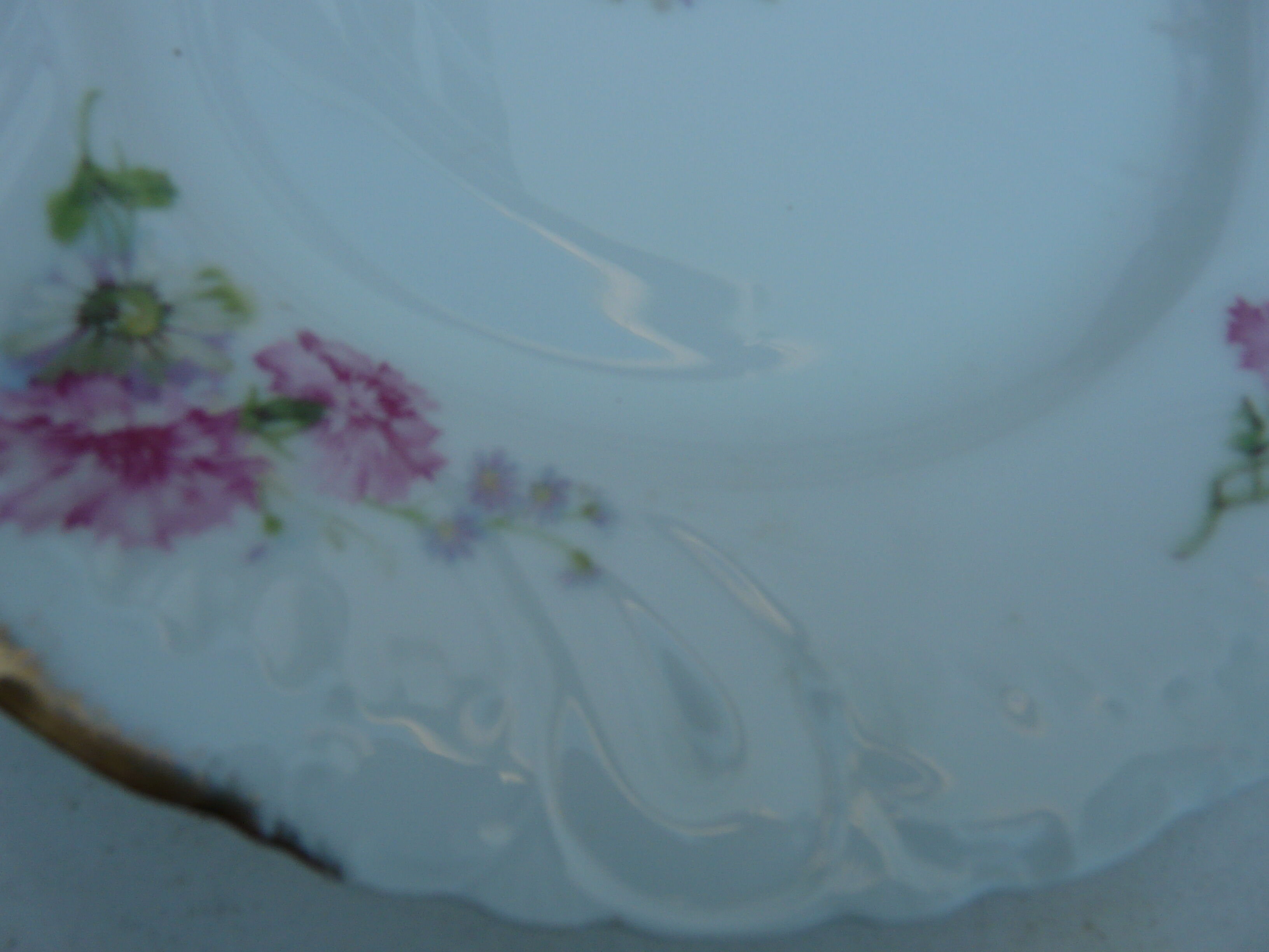 5 assiettes à dessert en porcelaine XIXème