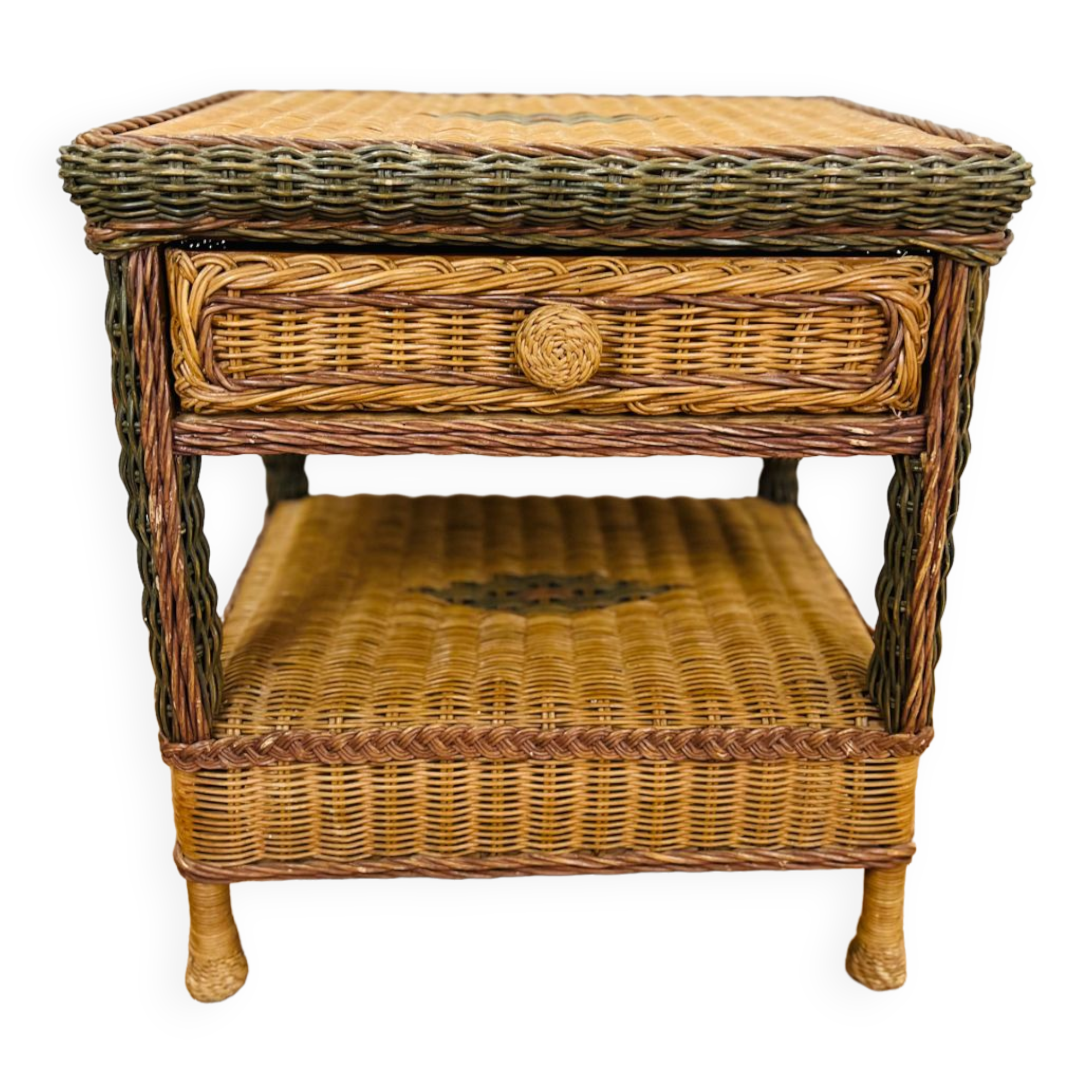 Rattan bedside
