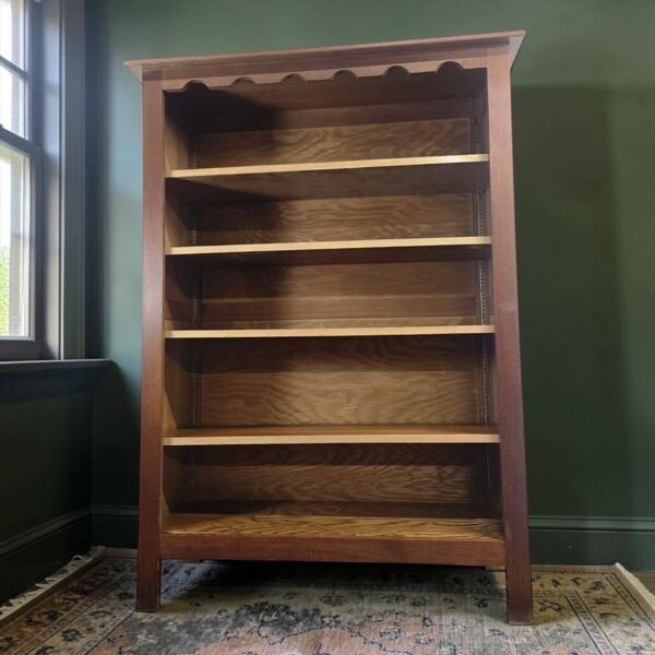 Bibliothèque/armoire/vitrine vintage en bois