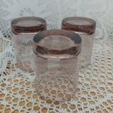 3 bubble glass water glasses