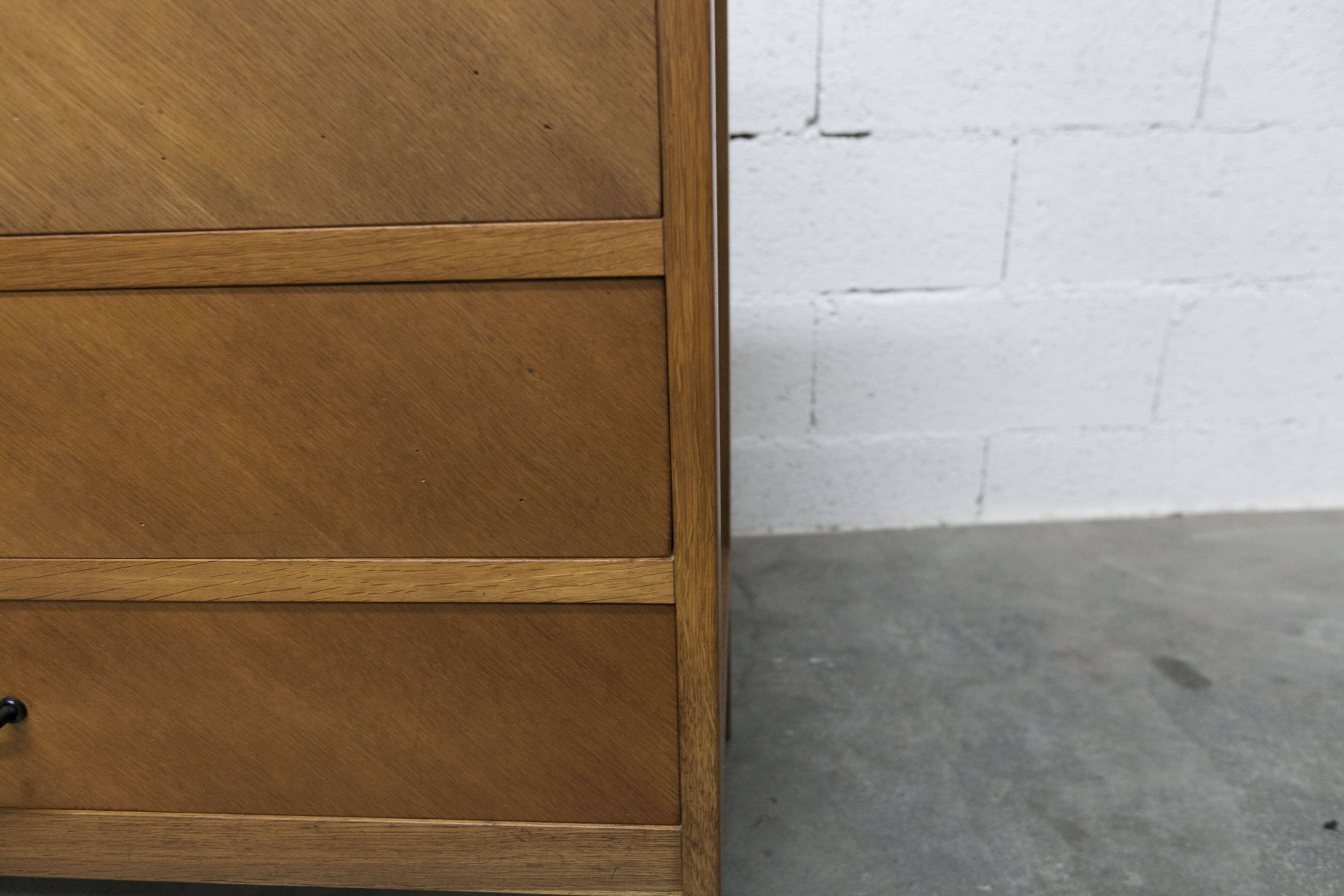 Scandinavian chest of drawers 1960 light oak clean and solid