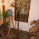 Old coat rack with umbrella holder
