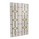Art Deco Geometric Stained Glass Window 85x24cm