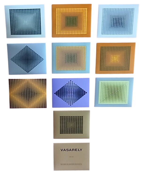 ​rare portfolio complet victor vasarely - ''cta 102'' - édition luxe ar