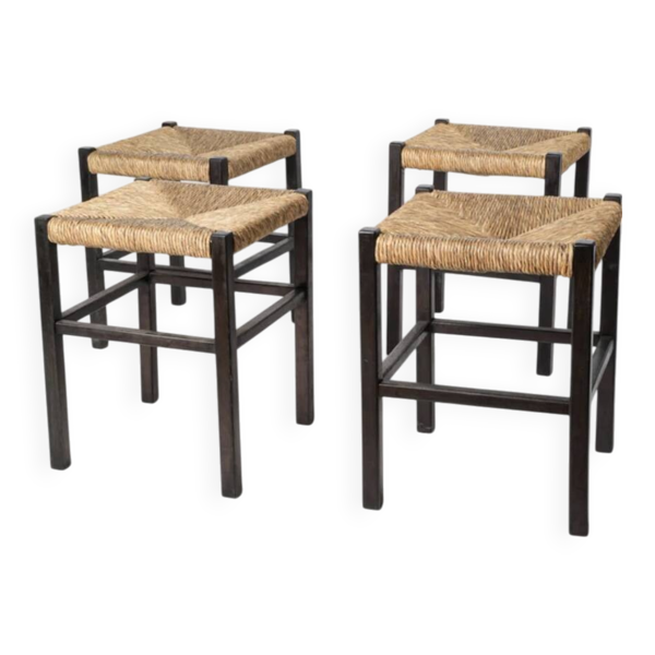 Tabourets paillés