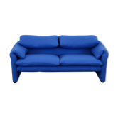 Maralunga sofa blue