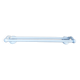 White double towel rack in enameled cast iron